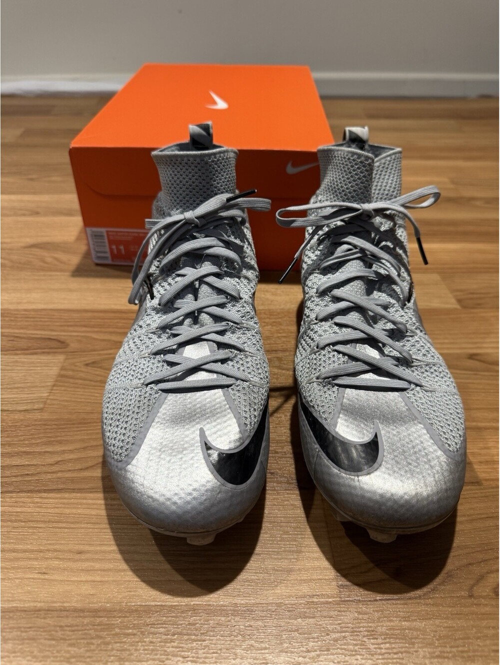 Nike Vapor Edge 360 Untouchable Football Cleats Wolf Grey Men's Size 11